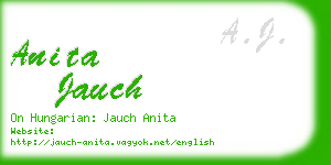 anita jauch business card